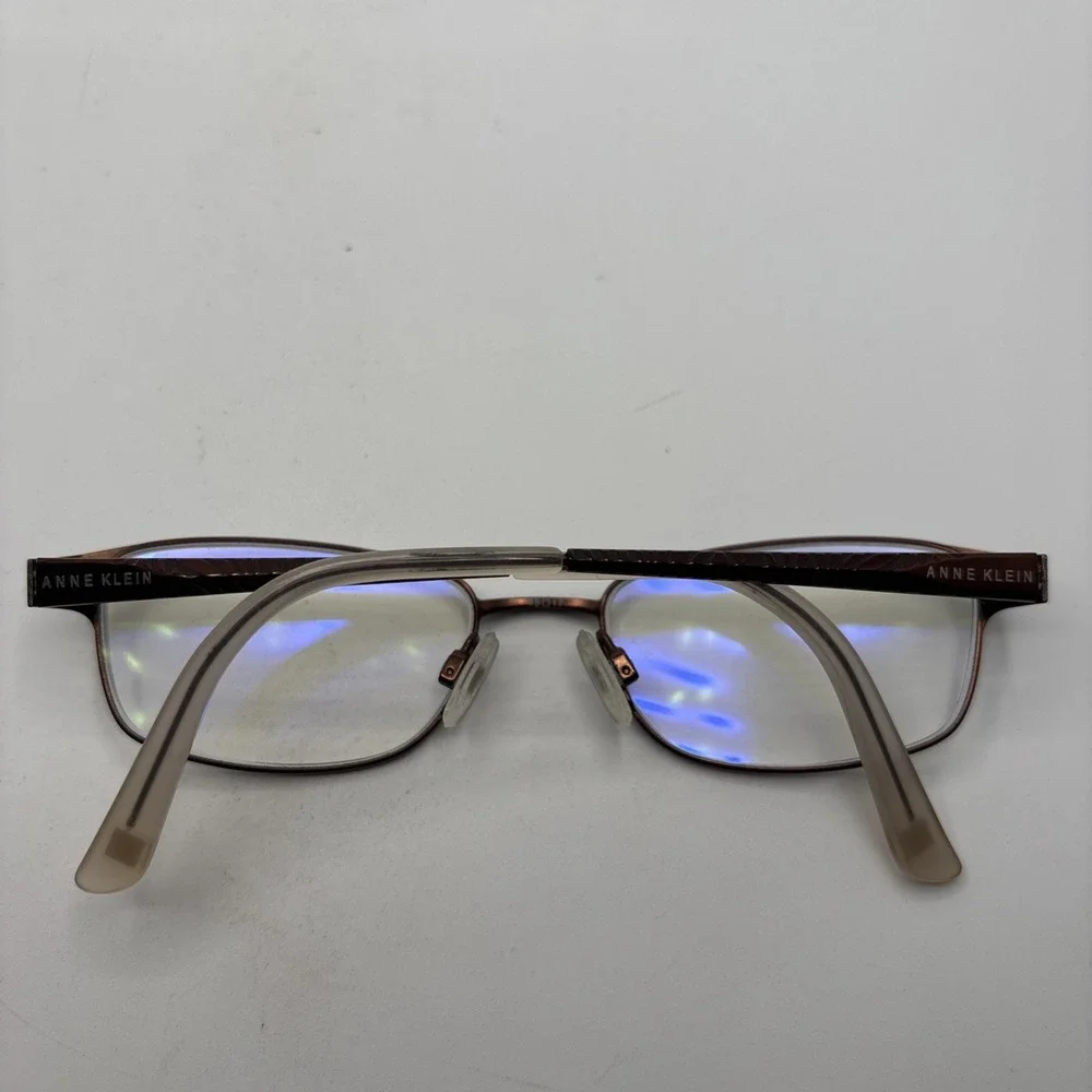 Anne Klein Eyeglasses AK 5048 208 Mocha 49-17-135 Frames Metal Full Rim w/case